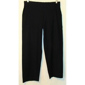 EILEEN FISHER WOMENS BLACK CASUAL PANTS STRETCH SIZE LARGE         B1